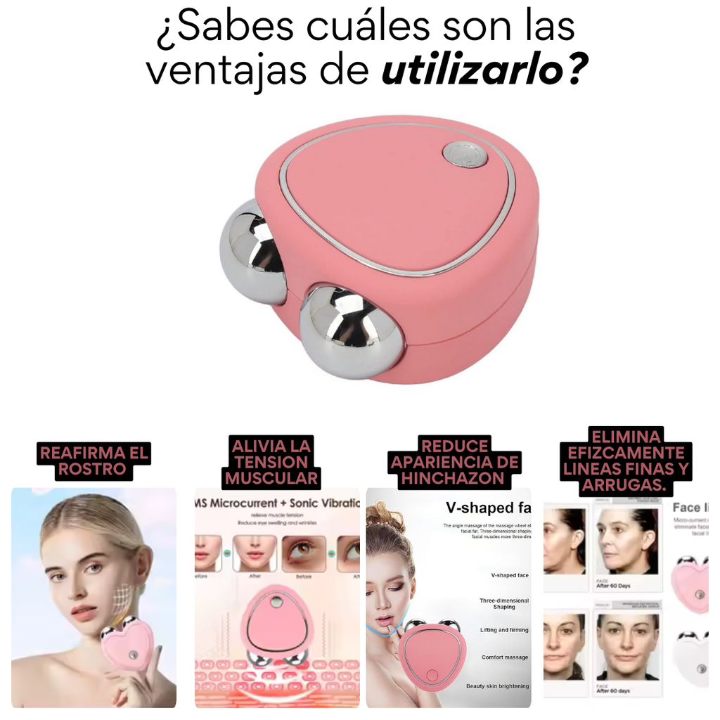 Masajeador Facial Dispositivo Carga USB